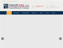 Tablet Screenshot of funeralcaringusa.com